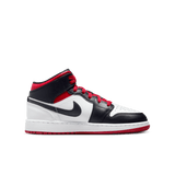 AIR JORDAN 1 MID (GS) - WHITE / GYM RED
