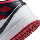 AIR JORDAN 1 MID (GS) - WHITE / GYM RED