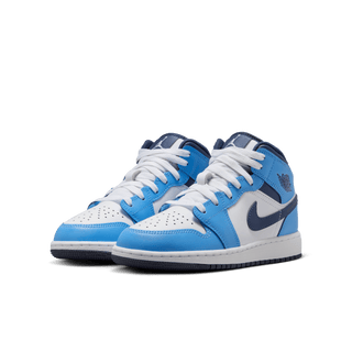 AIR JORDAN 1 MID (GS) - UNIVERSITY BLUE / MIDNIGHT NAVY