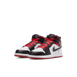 JORDAN 1 MID (PS) - WHITE / BLACK / GYM RED