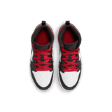 JORDAN 1 MID (PS) - WHITE / BLACK / GYM RED