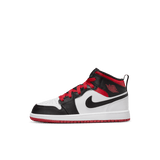 JORDAN 1 MID (PS) - WHITE / BLACK / GYM RED