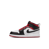 JORDAN 1 MID (PS) - WHITE / BLACK / GYM RED
