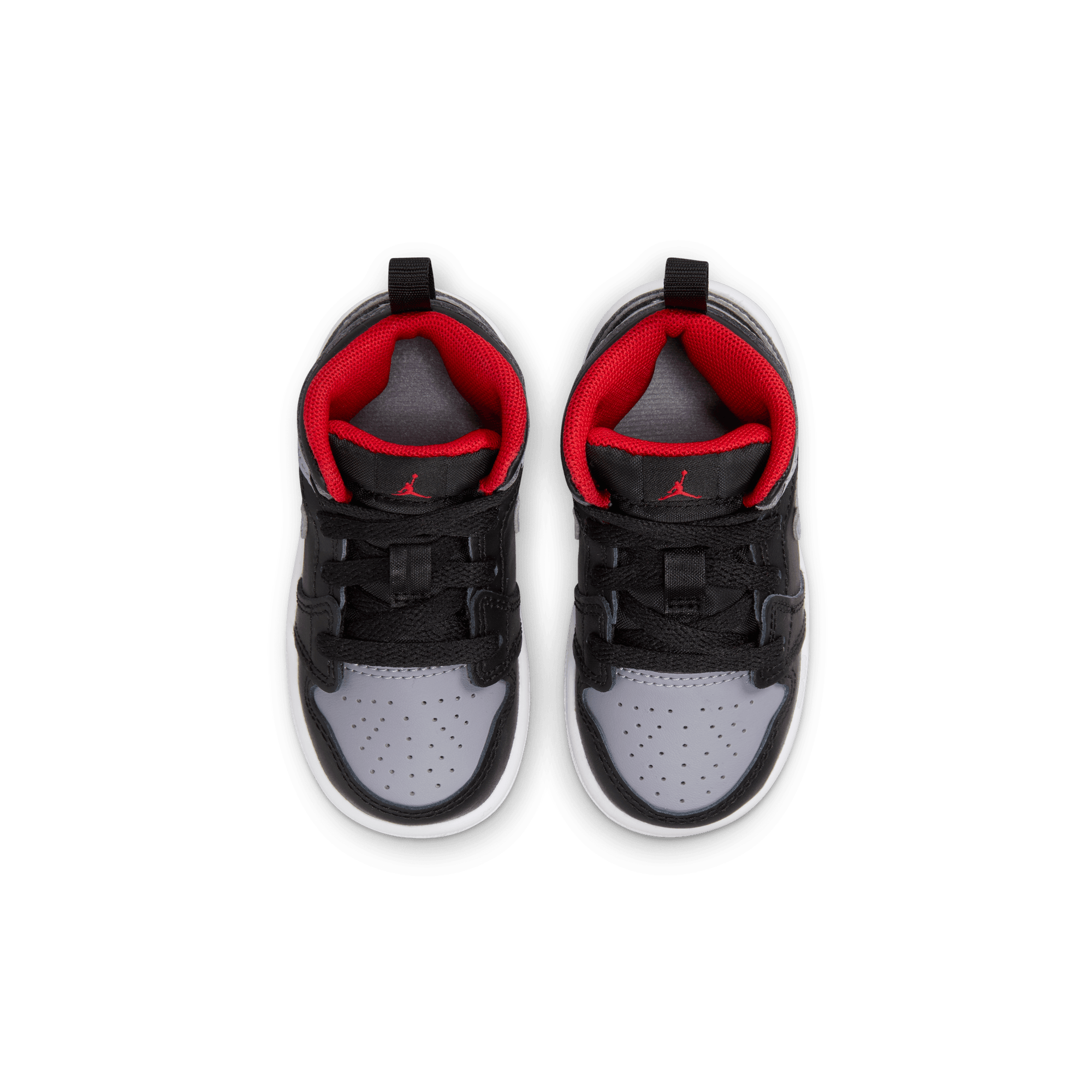 JORDAN 1 MID (TD) - BLACK / CEMENT GREY / FIRE RED