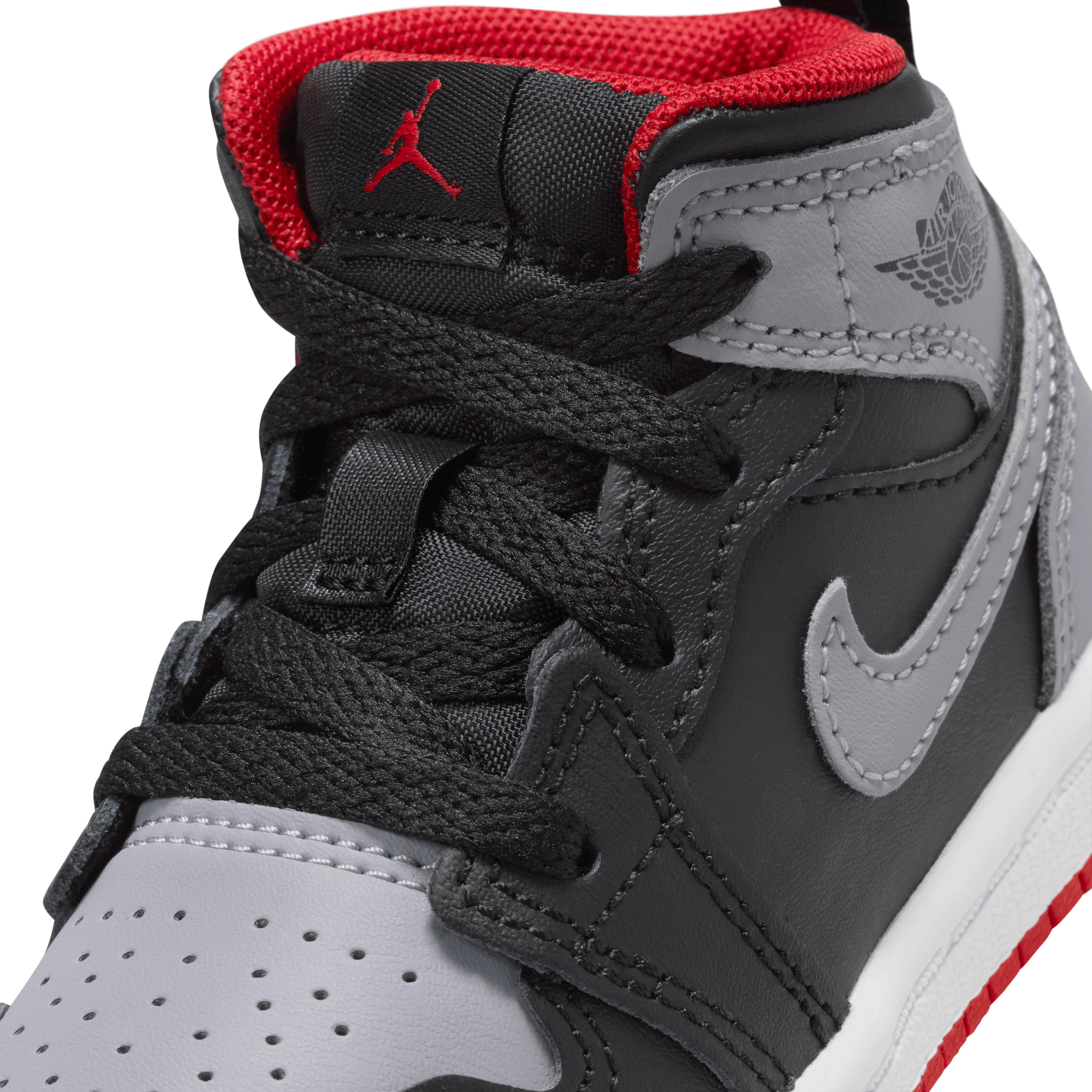 JORDAN 1 MID (TD) - BLACK / CEMENT GREY / FIRE RED