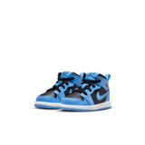 JORDAN 1 MID (TD) - BLUE / BLACK