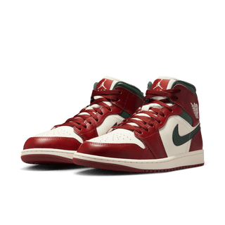 AIR JORDAN 1 MID - REDSTONE / MIDNIGHT GREEN
