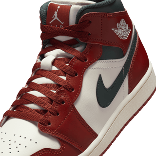 AIR JORDAN 1 MID - REDSTONE / MIDNIGHT GREEN