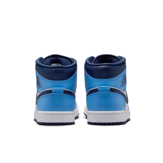 AIR JORDAN 1 MID - UNIVERSITY BLUE / WHITE / MIDNIGHT NAVY