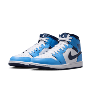 AIR JORDAN 1 MID - UNIVERSITY BLUE / WHITE / MIDNIGHT NAVY