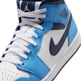 AIR JORDAN 1 MID - UNIVERSITY BLUE / WHITE / MIDNIGHT NAVY