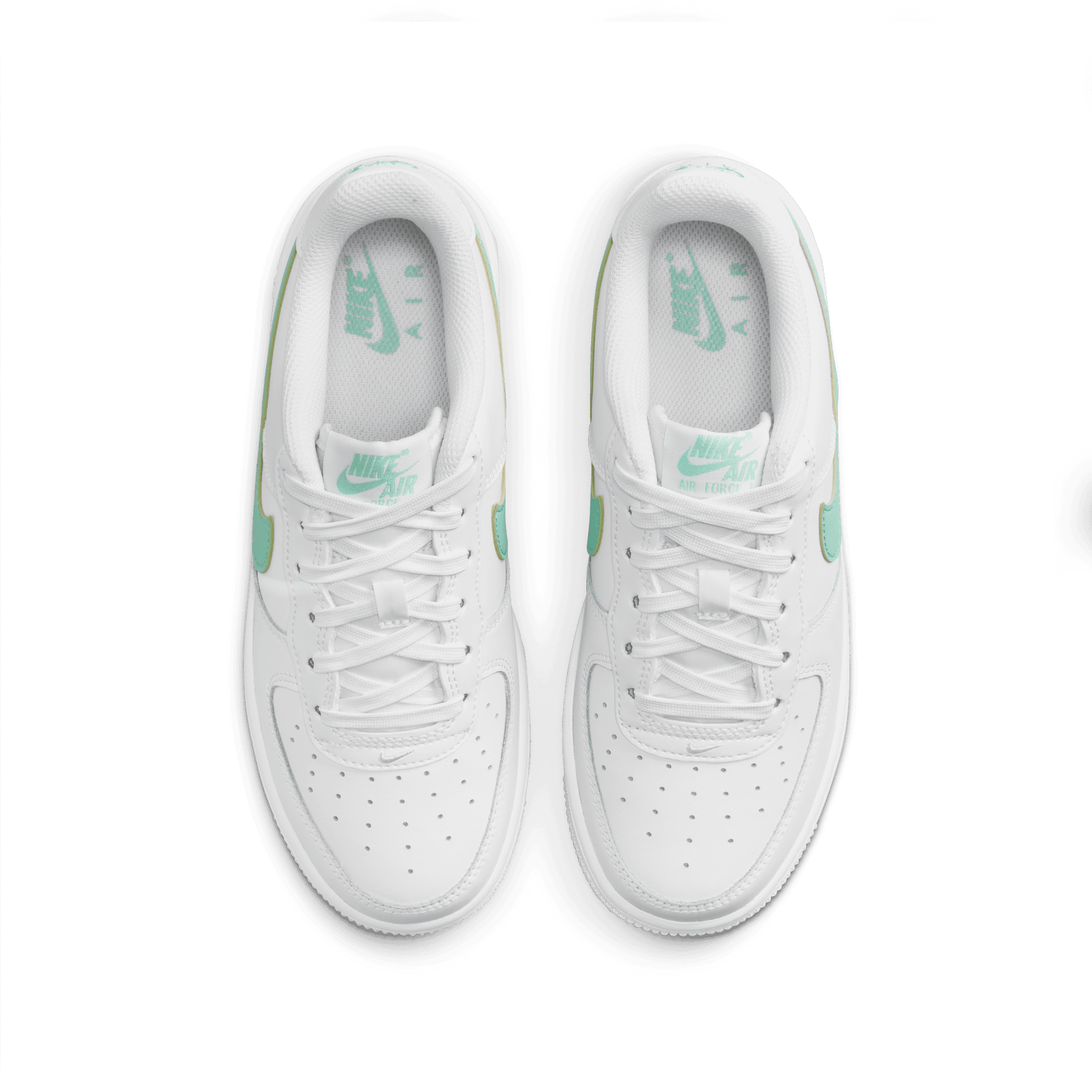 AIR FORCE 1 (GS) - SUMMIT WHITE / EMERALD RISE