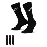 NIKE EVERYDAY ESSENTIAL 3PACK SOCKS - BLACK