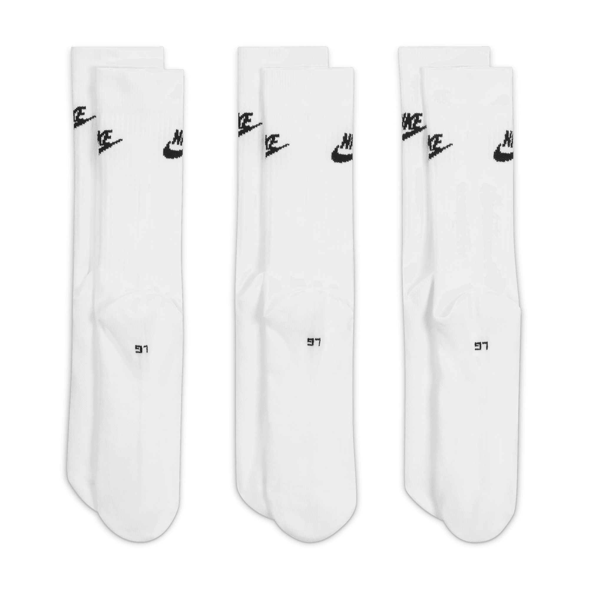 NIKE EVERYDAY ESSENTIAL 3PACK SOCKS - WHITE