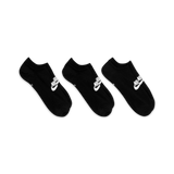 NIKE EVERYDAY ESSENTIAL NO SHOW 3PACK SOCKS - BLACK