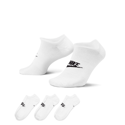 NIKE EVERYDAY ESSENTIAL NO SHOW 3PACK SOCKS - WHITE