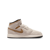 AIR JORDAN 1 MID SE (GS) - LIGHT OREWOOD BROWN