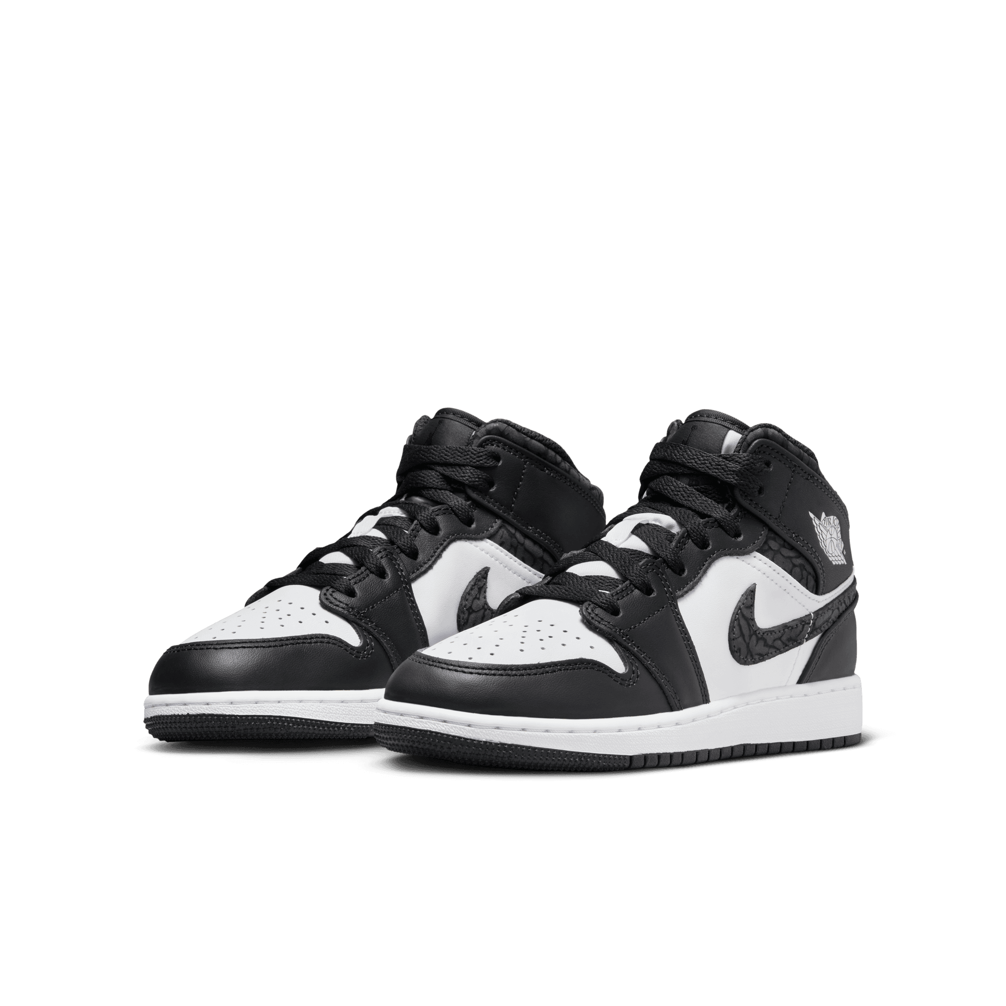 AIR JORDAN 1 MID SE (GS) "PANDA ELEPHANT"