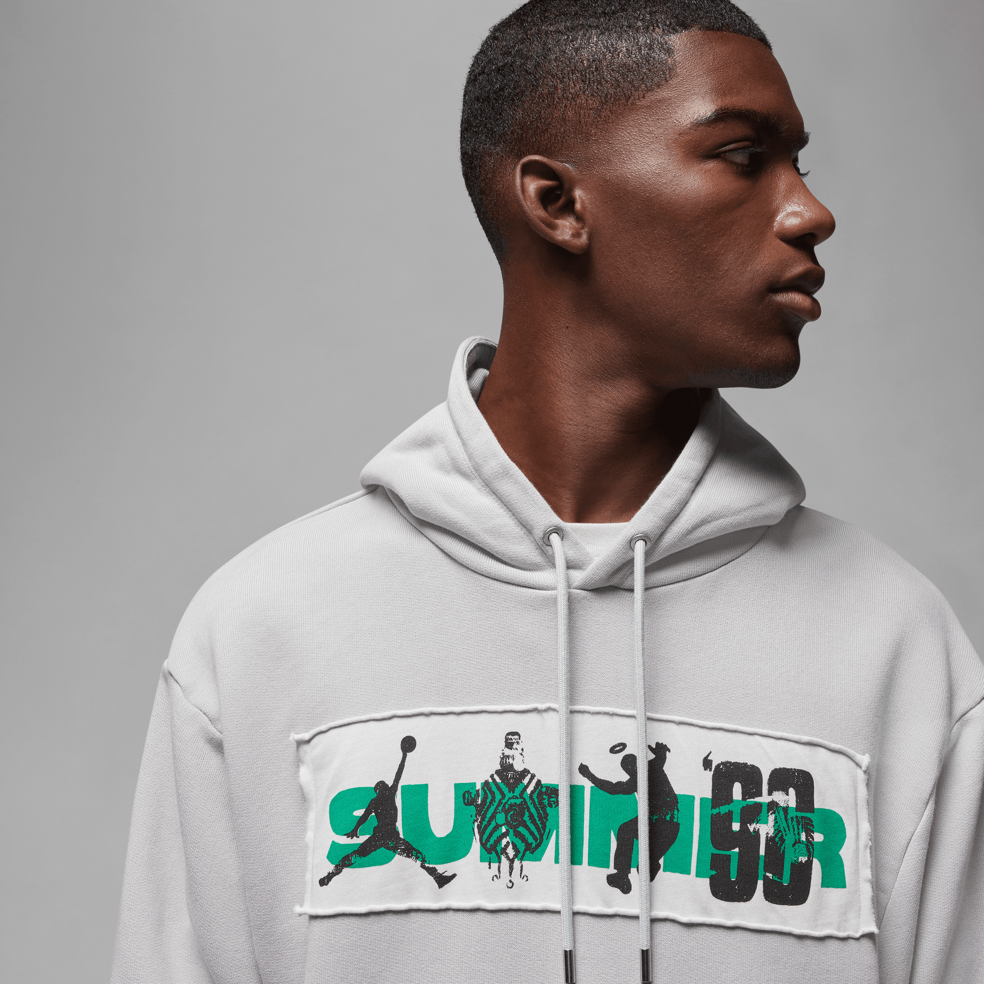 UNION X BEPHIES BEAUTY SUPPLY X JORDAN FLEECE HOODIE - GREY UNION X BEPHIES BEAUTY SUPPLY X JORDAN FLEECE HOODIE - GREY