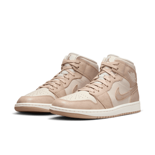 WMNS AIR JORDAN 1 MID SE - LIGHT BROWN / SAIL