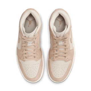 WMNS AIR JORDAN 1 MID SE - LIGHT BROWN / SAIL