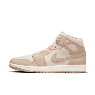 WMNS AIR JORDAN 1 MID SE - LIGHT BROWN / SAIL
