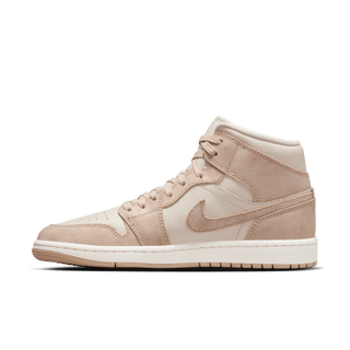WMNS AIR JORDAN 1 MID SE - LIGHT BROWN / SAIL
