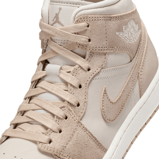 WMNS AIR JORDAN 1 MID SE - LIGHT BROWN / SAIL