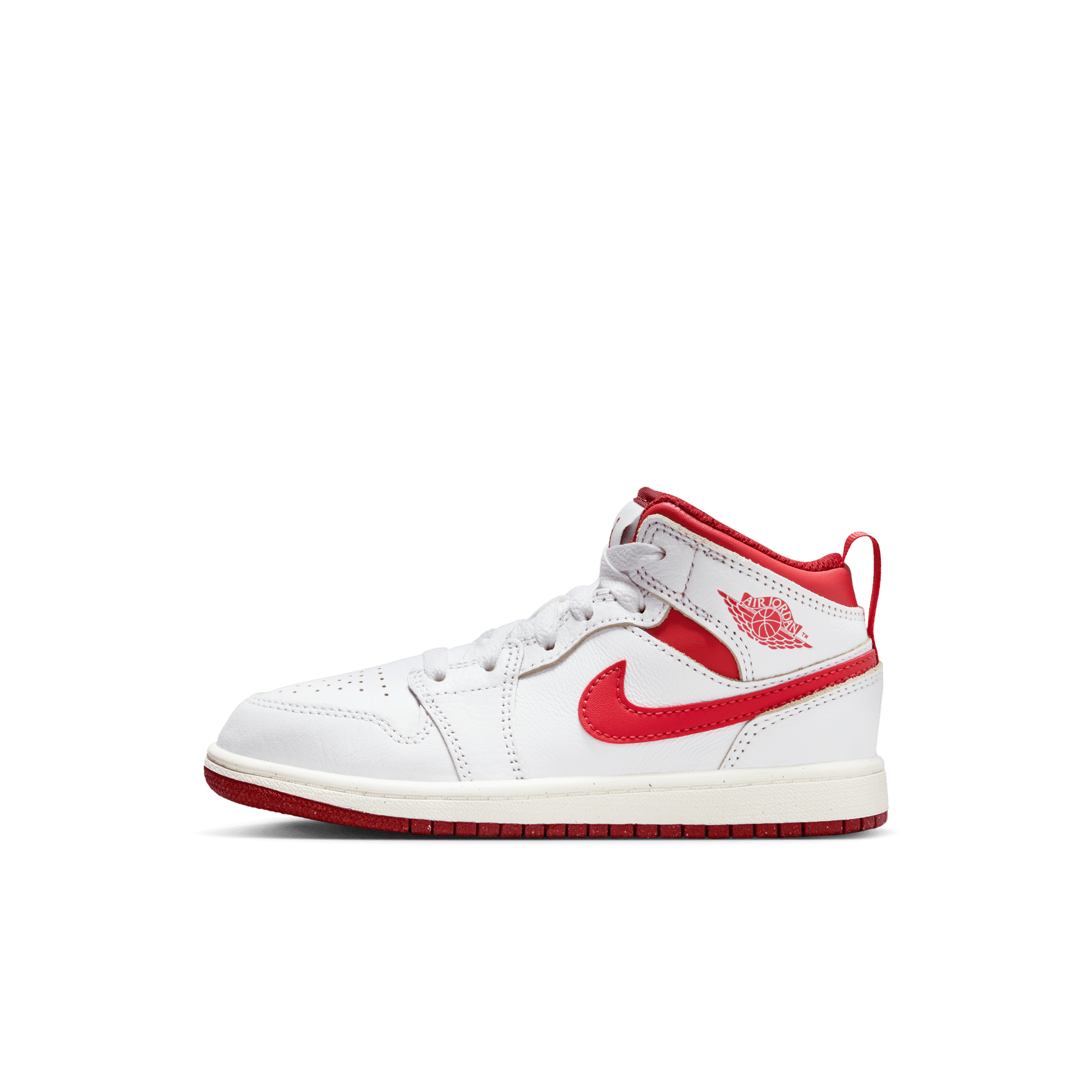 JORDAN 1 MID SE (PS) - WHITE / DUNE RED