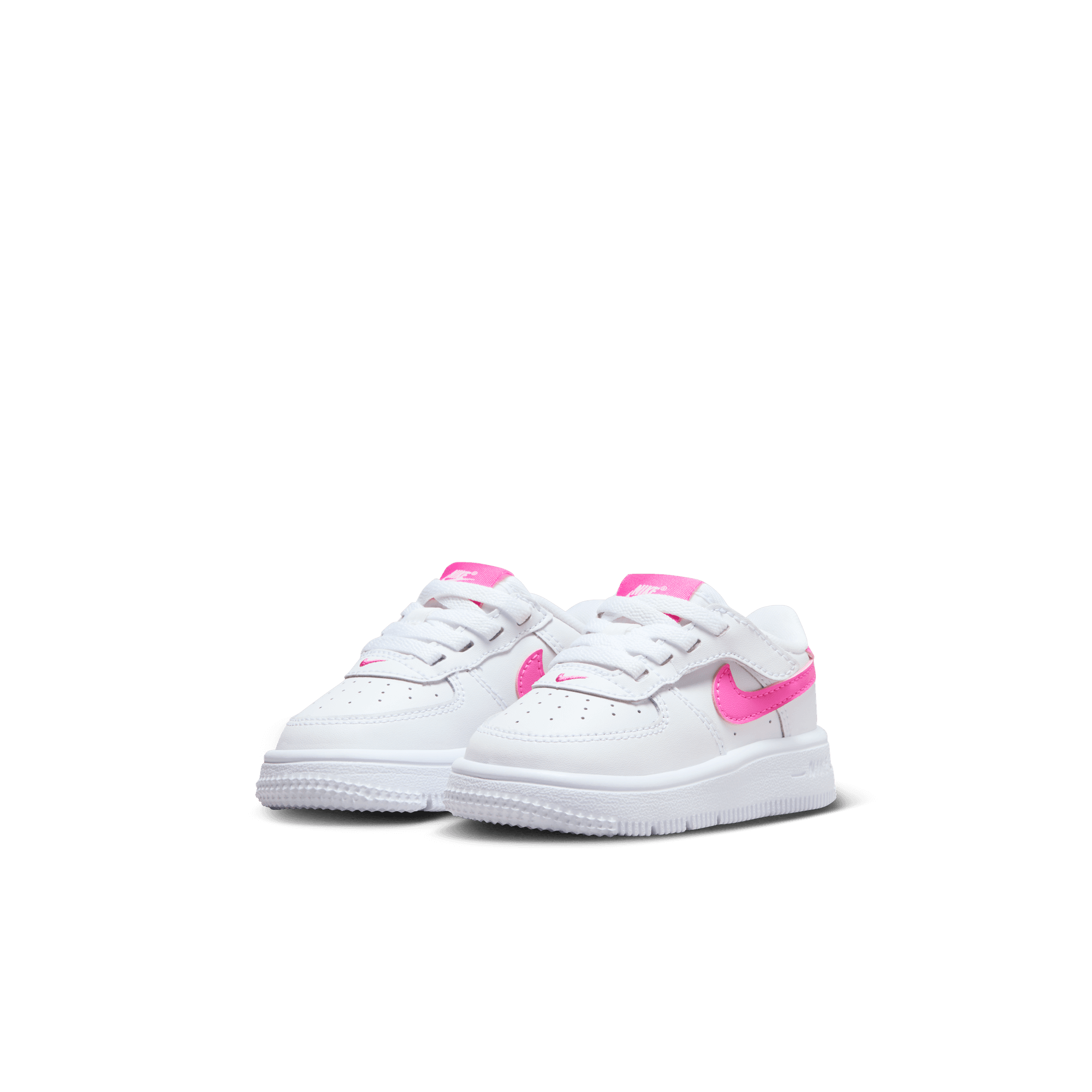 FORCE 1 LOW EASYON (TD) - WHITE / LASER FUCHSIA