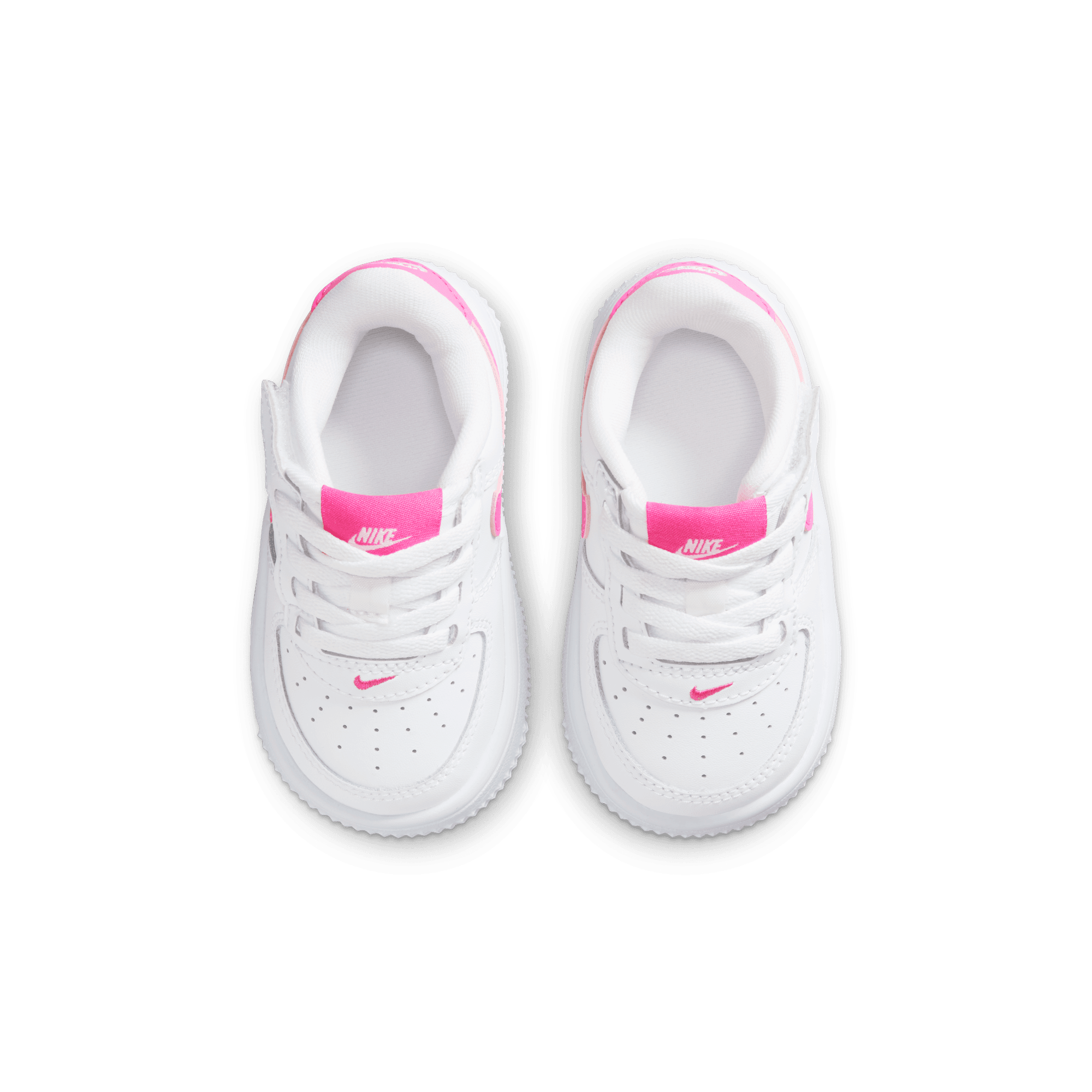 FORCE 1 LOW EASYON (TD) - WHITE / LASER FUCHSIA