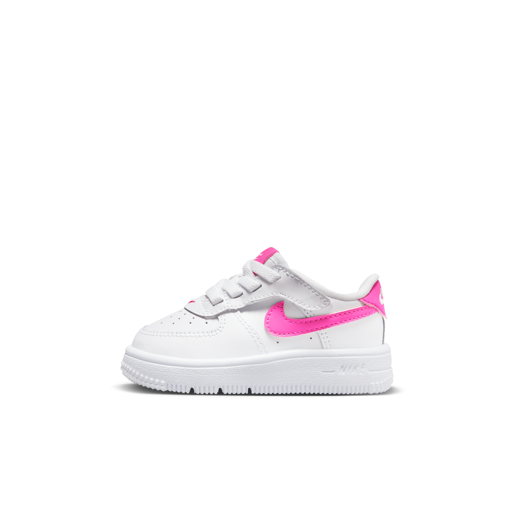 FORCE 1 LOW EASYON (TD) - WHITE / LASER FUCHSIA