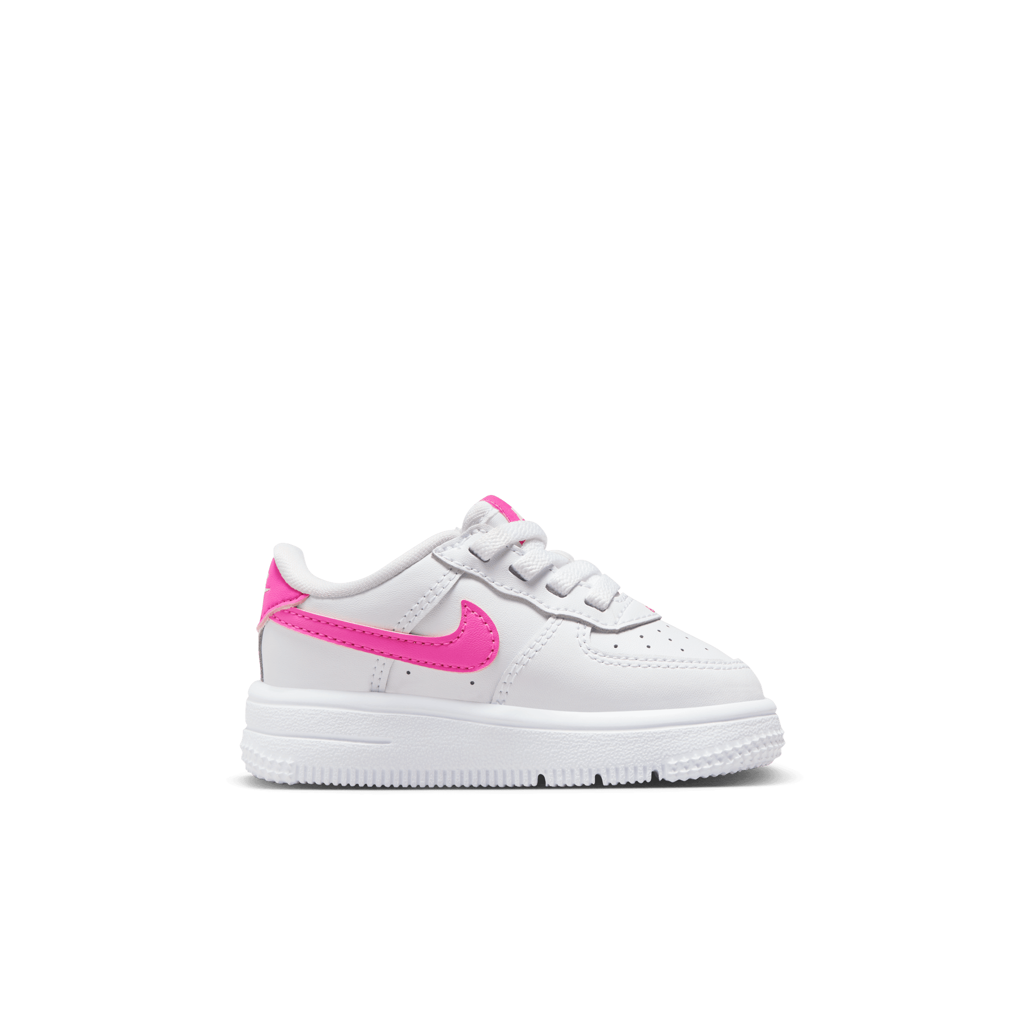 FORCE 1 LOW EASYON (TD) - WHITE / LASER FUCHSIA