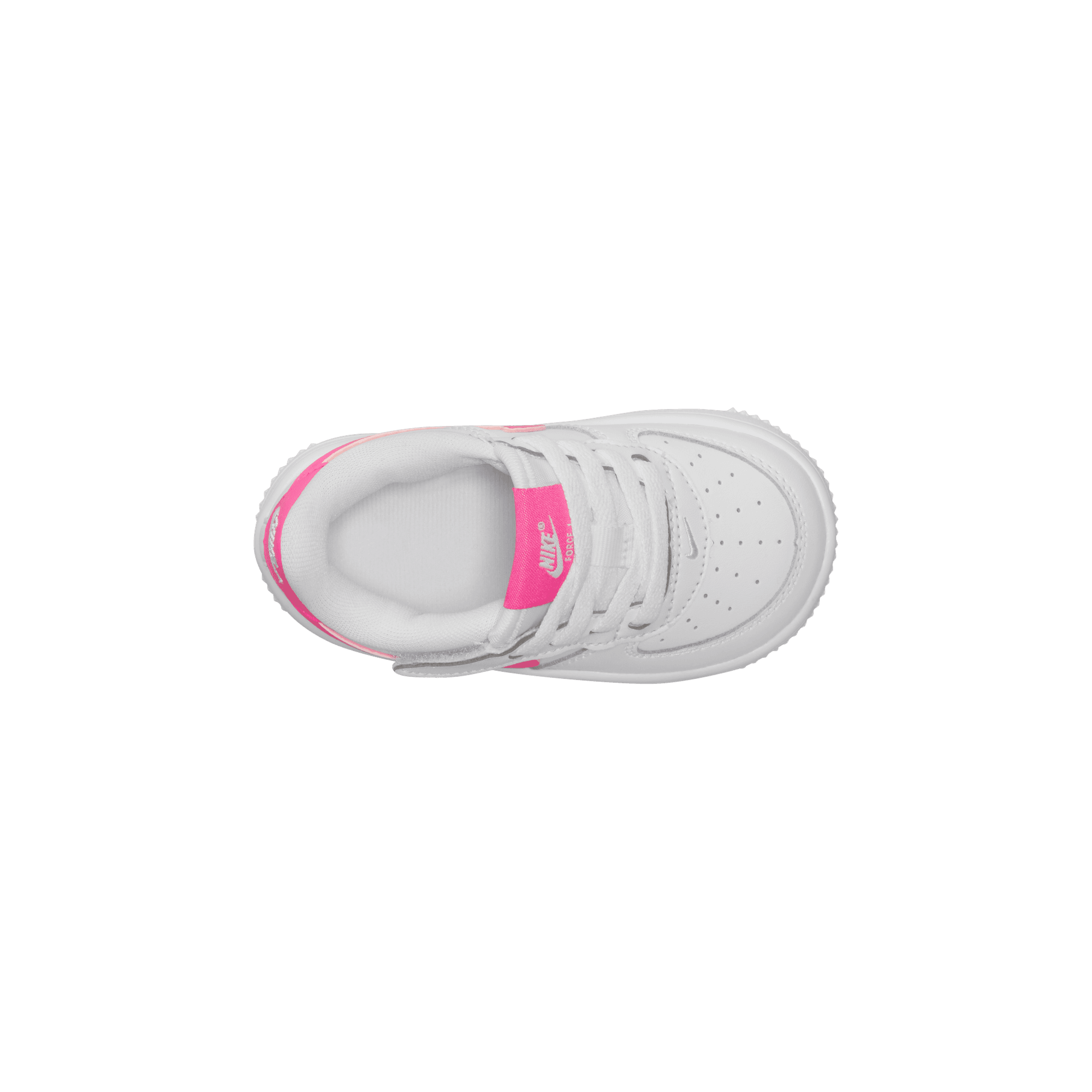 FORCE 1 LOW EASYON (TD) - WHITE / LASER FUCHSIA