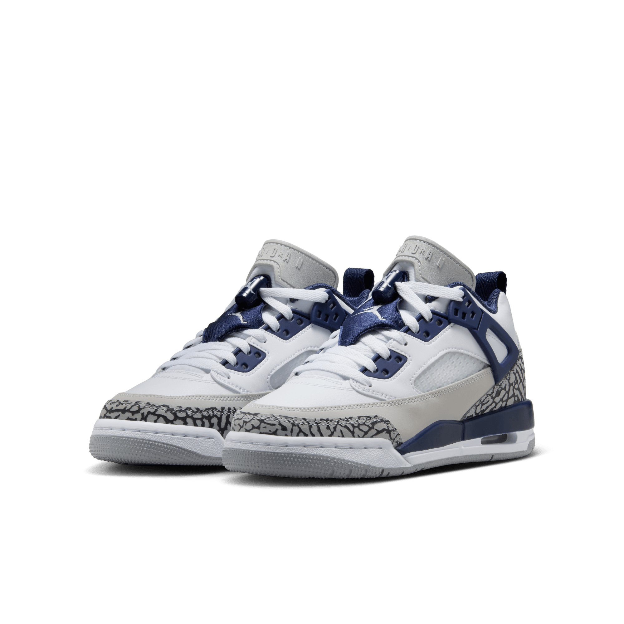JORDAN SPIZIKE LOW (GS) - WHITE / MIDNIGHT NAVY JORDAN SPIZIKE LOW (GS) - WHITE / MIDNIGHT NAVY