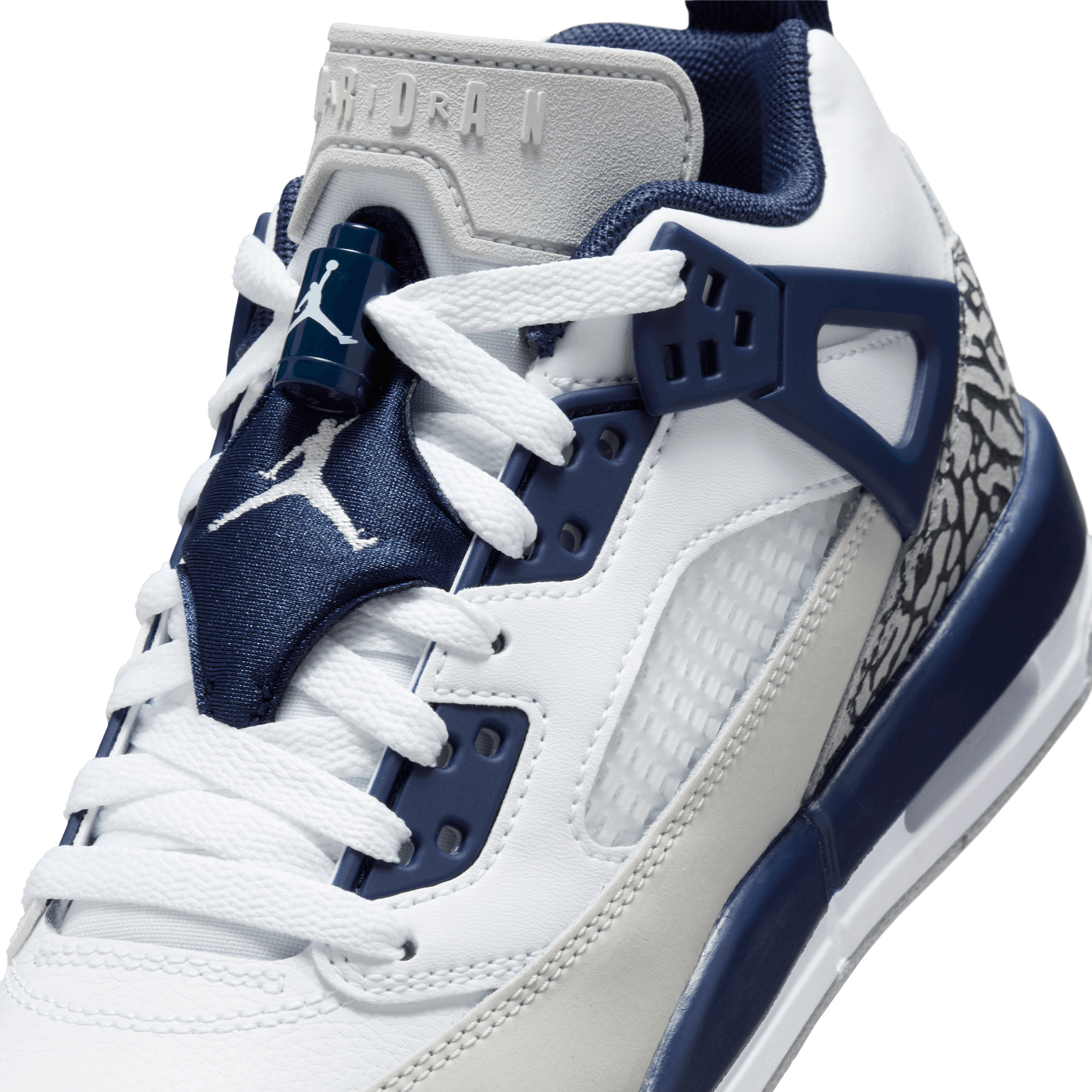 JORDAN SPIZIKE LOW (GS) - WHITE / MIDNIGHT NAVY JORDAN SPIZIKE LOW (GS) - WHITE / MIDNIGHT NAVY