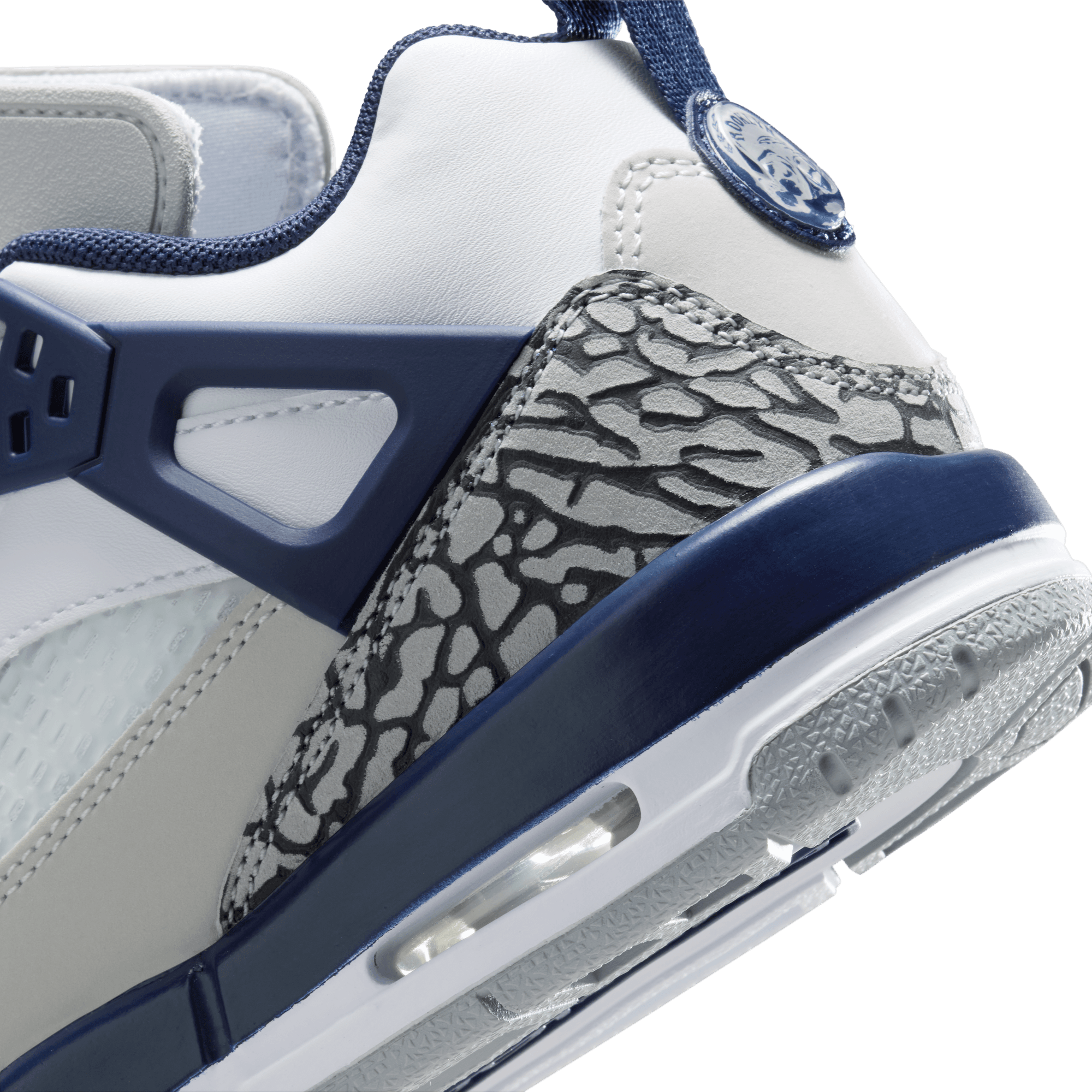 JORDAN SPIZIKE LOW (GS) - WHITE / MIDNIGHT NAVY JORDAN SPIZIKE LOW (GS) - WHITE / MIDNIGHT NAVY