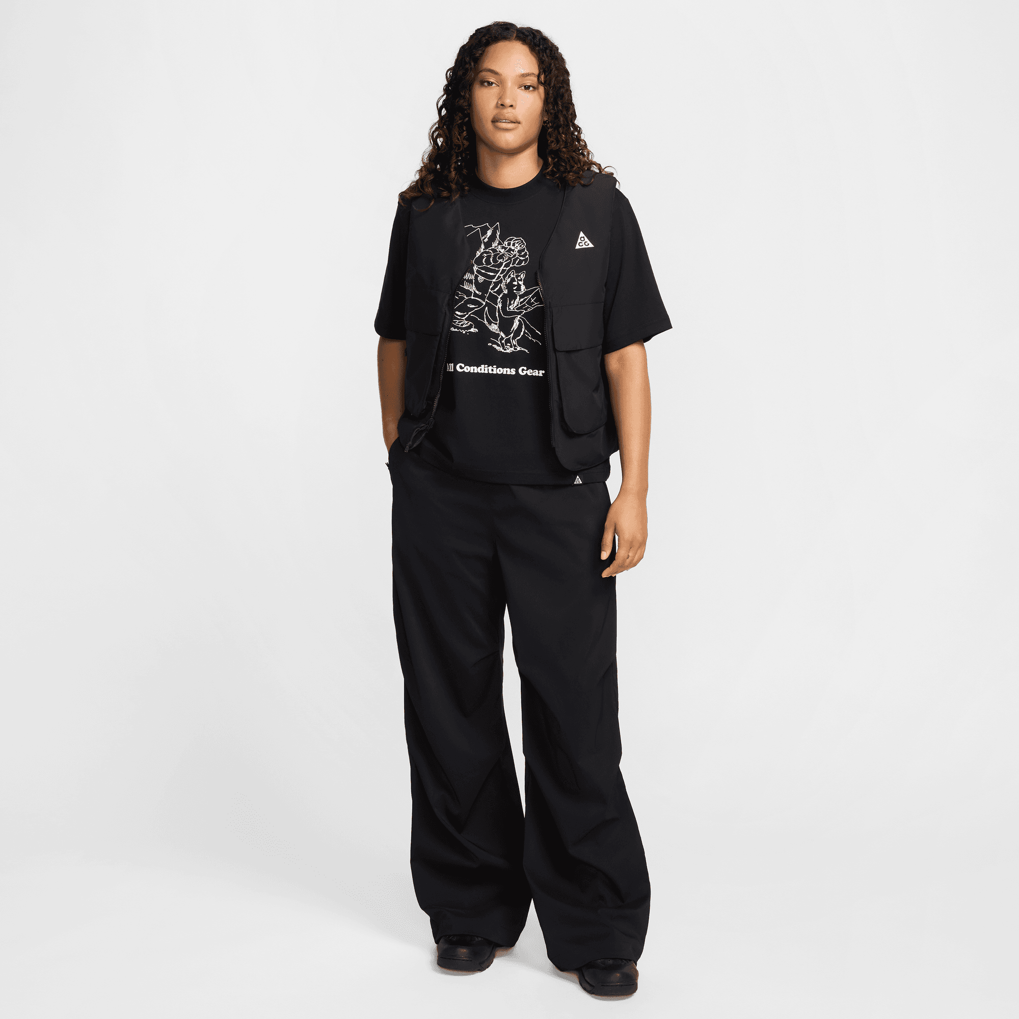 ACG ACTIVITORIUM WMNS HIGH-WAISTED UV PANTS - BLACK ACG ACTIVITORIUM WMNS HIGH-WAISTED UV PANTS - BLACK