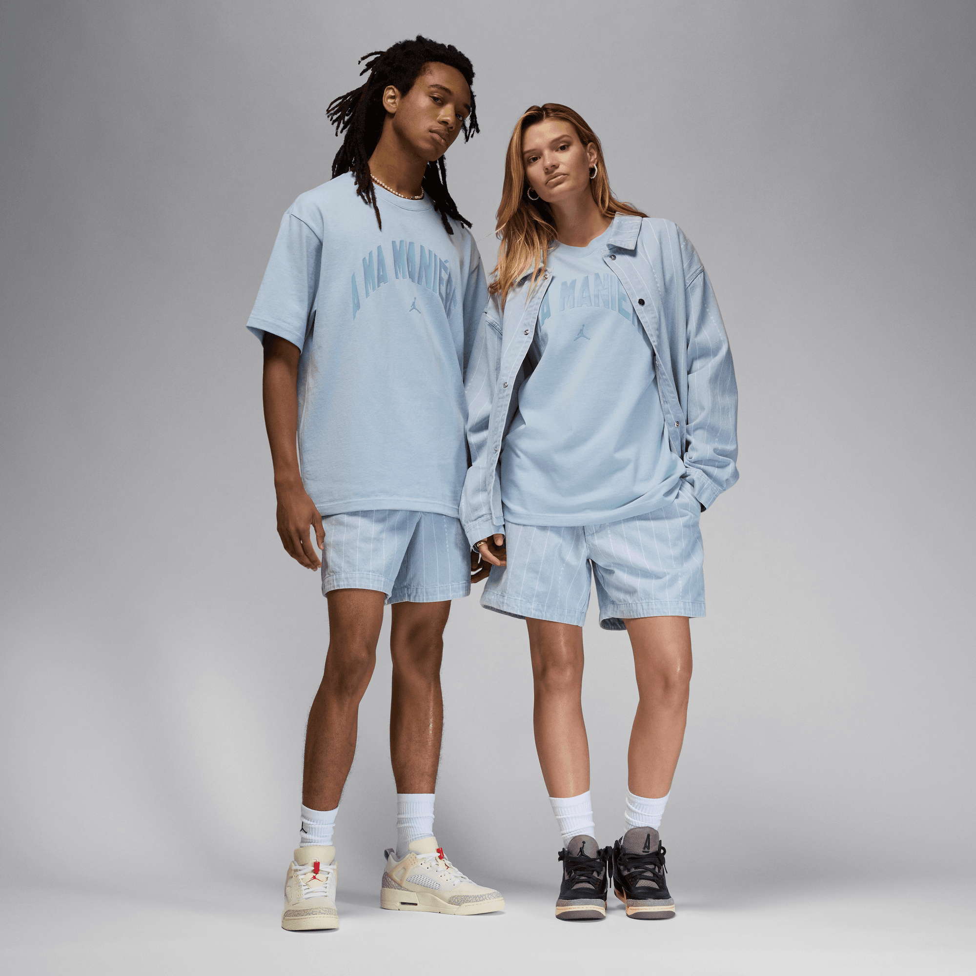 A MA MANIERE X JORDAN SHORTS ARMORY BLUE –