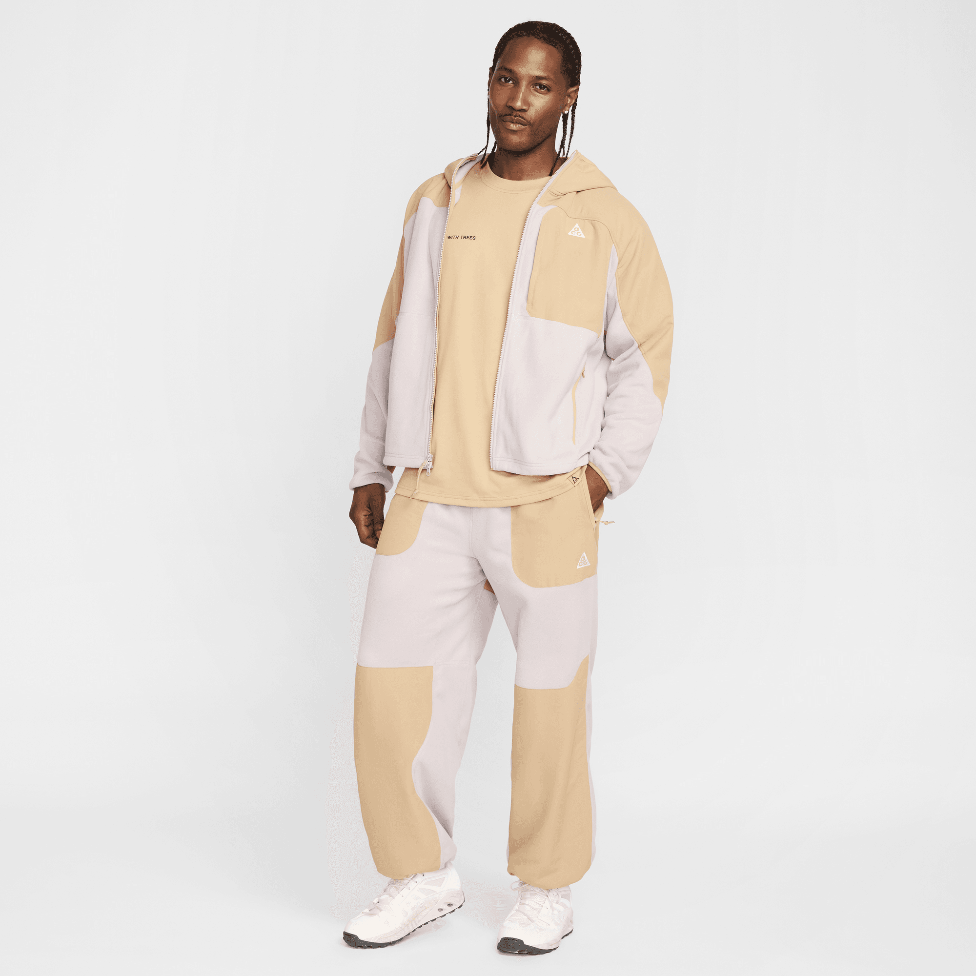 ACG WOLF TREE PLUS FLEECE PANTS - COLLEGE GREY / PARACHUTE BEIGE ACG WOLF TREE PLUS FLEECE PANTS - COLLEGE GREY / PARACHUTE BEIGE