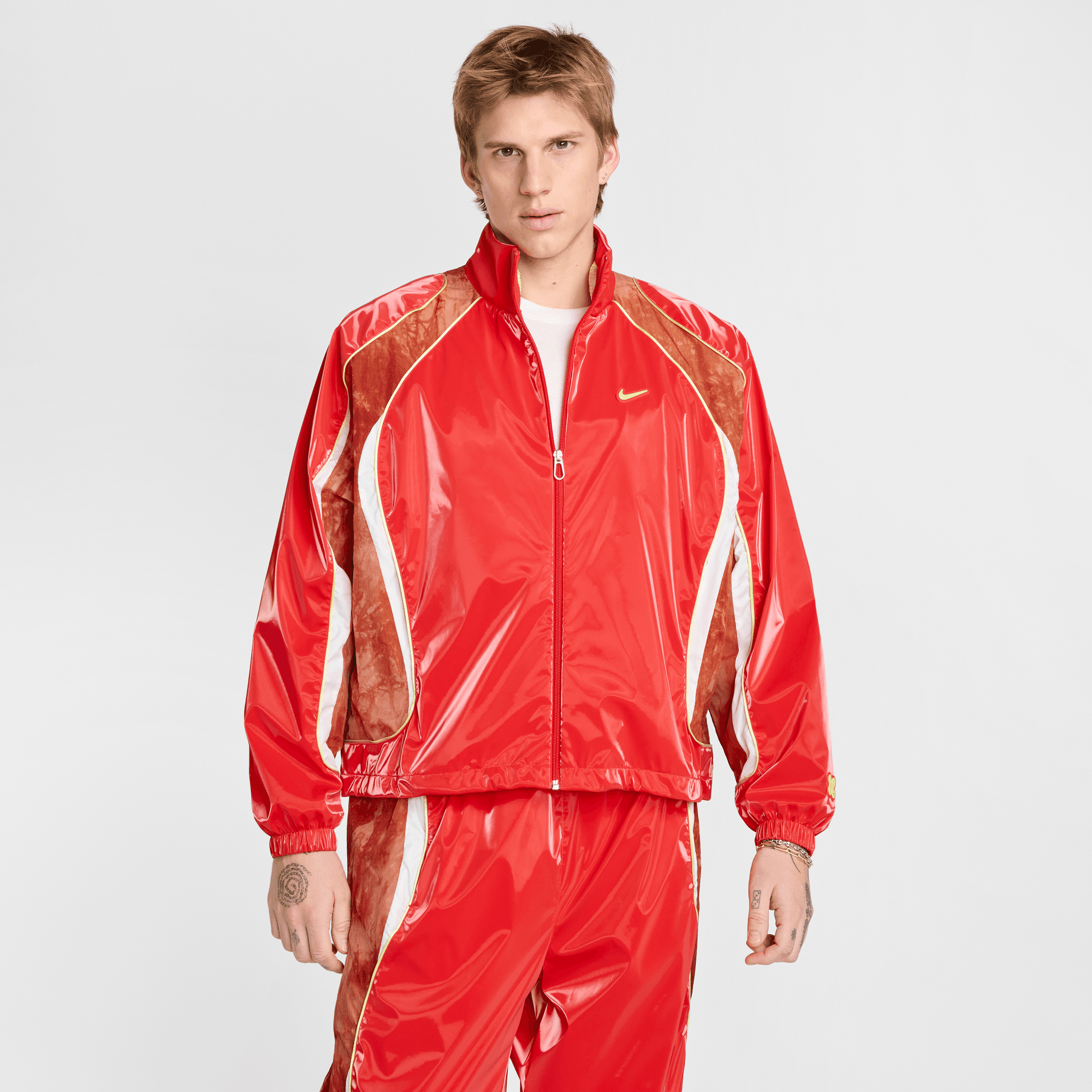 PROJECT F.R.O.G TRACK JACKET - LIGHT CRIMSON / DARK RUSSET PROJECT F.R.O.G TRACK JACKET - LIGHT CRIMSON / DARK RUSSET