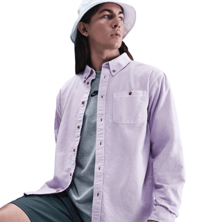 NIKE LIFE OXFORD SHIRT - HYDRANGEAS