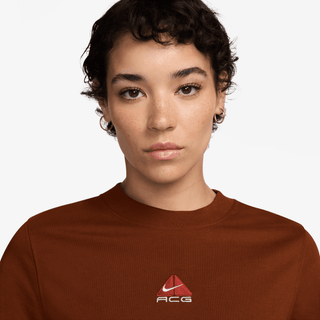 WMNS ACG DRI-FIT CROPPED TEE - CINNAMON / PICANTE RED
