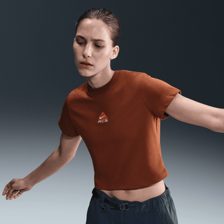 WMNS ACG DRI-FIT CROPPED TEE - CINNAMON / PICANTE RED
