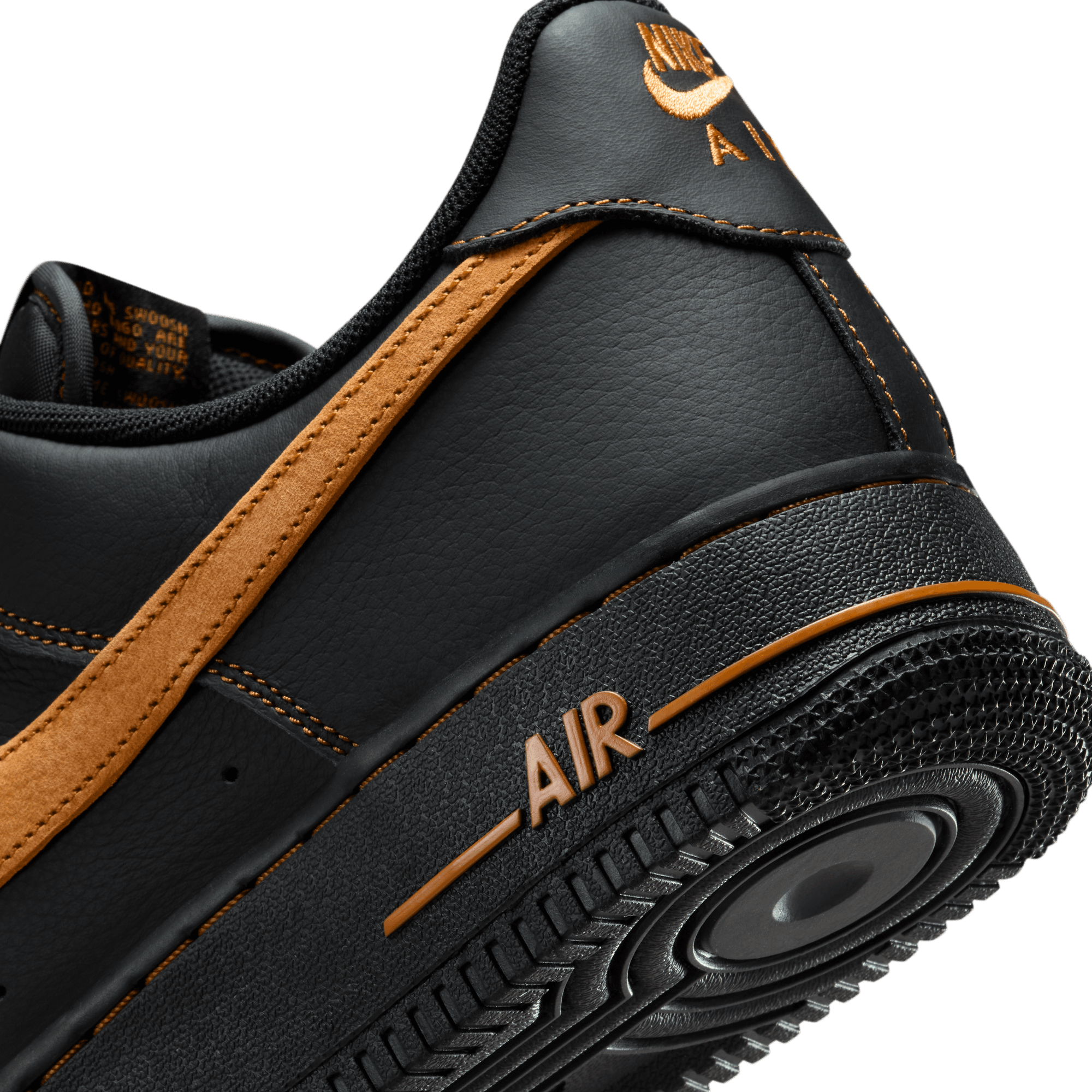 AIR FORCE 1 `07 LV8 - BLACK / DESERT OCHRE