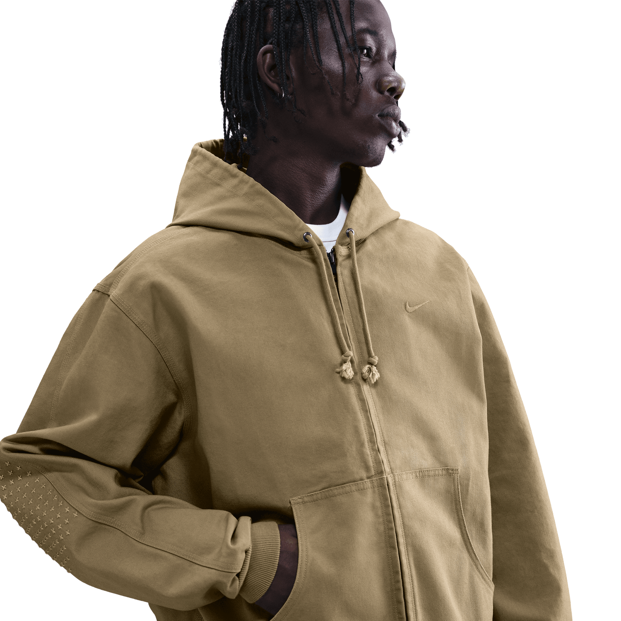 NIKE LIFE FULL-ZIP ULINED JACKET - PARACHUTE BEIGE NIKE LIFE FULL-ZIP ULINED JACKET - PARACHUTE BEIGE