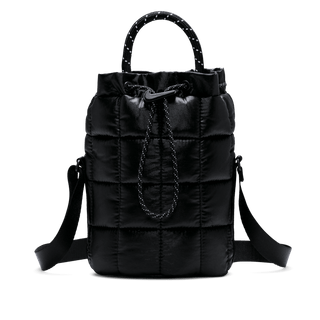 PUFFLE TINY TOTE - BLACK
