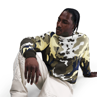 NIKE LIFE WILDERNESS SWEATER - SAIL / SOFT YELLOW