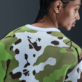 NIKE LIFE WILDERNESS SWEATER - CELESTINE BLUE / CHLOROPHYLL