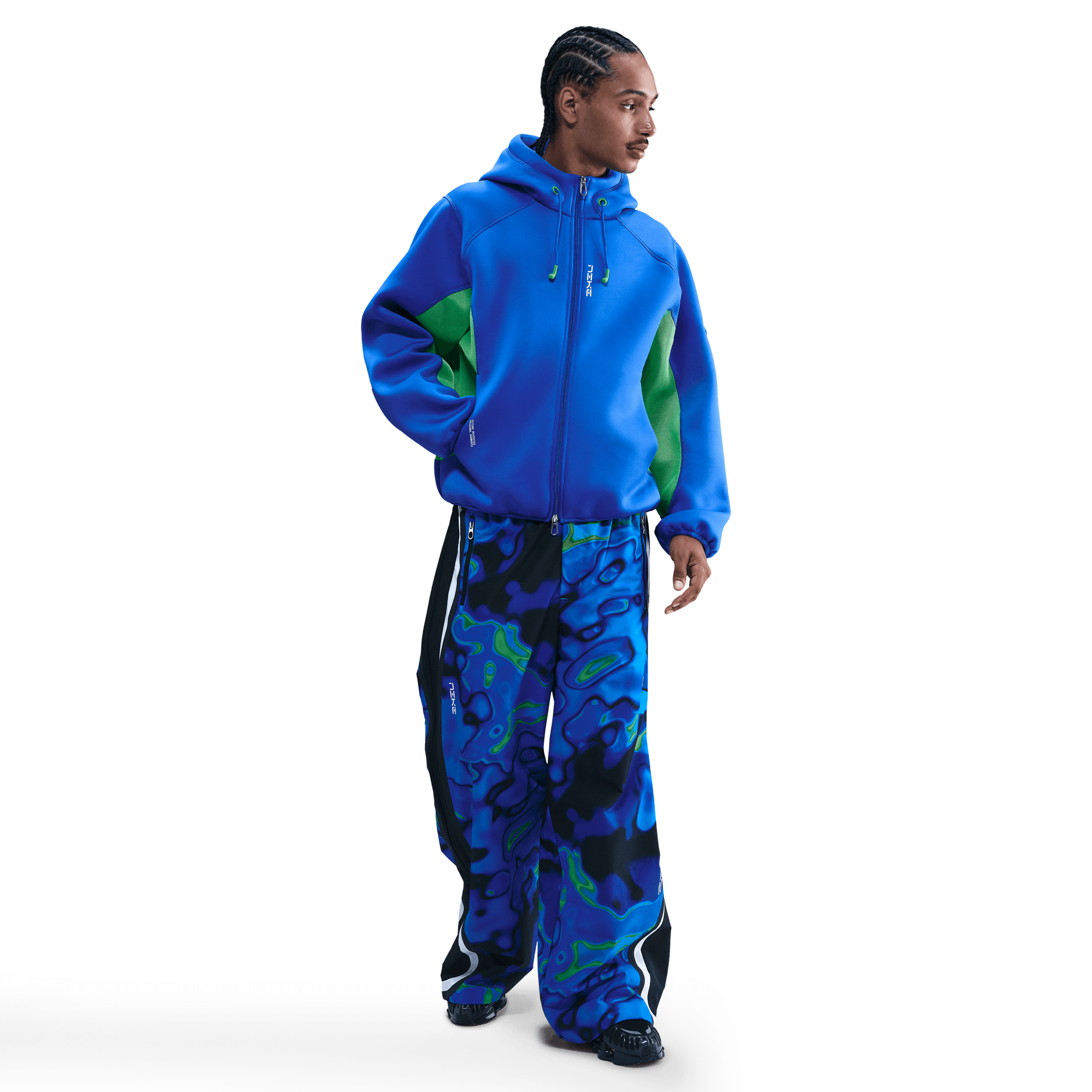 PROJECT F.R.O.G FULL ZIP HOODIE - HYPER ROYAL / GREEN SHOCK PROJECT F.R.O.G FULL ZIP HOODIE - HYPER ROYAL / GREEN SHOCK